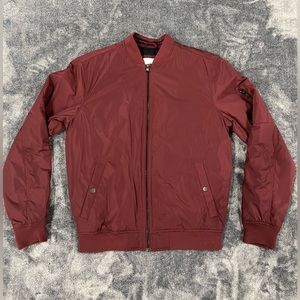 Burgundy Old Navy Bomber Jacket Medium